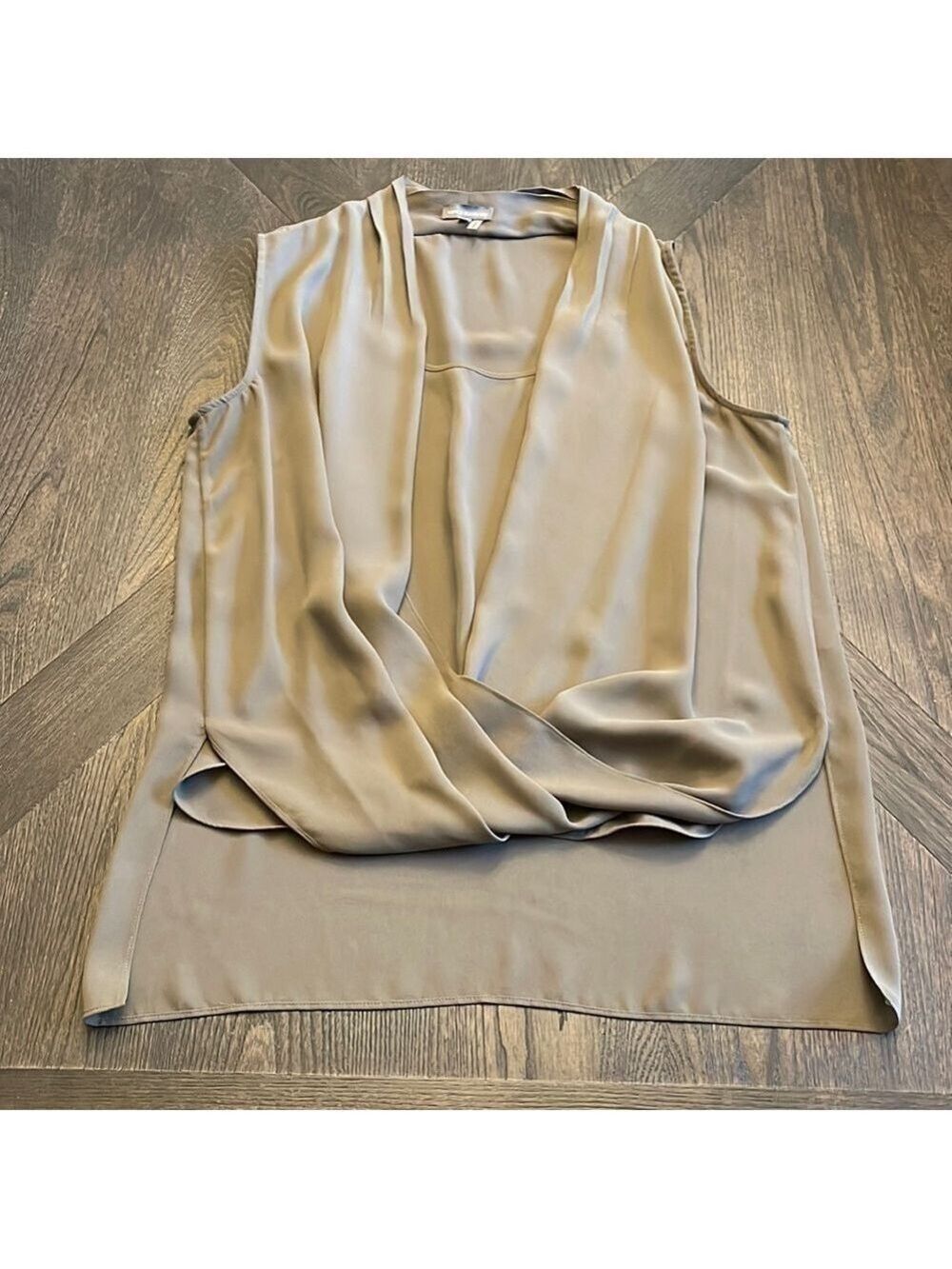 Vince Camuto Tank Top Army Green Medium